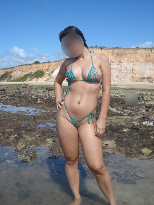 Fotos da esposa  gostosona na praia